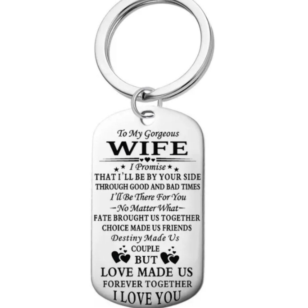 New Gorgeous Wife I Love You Keychain